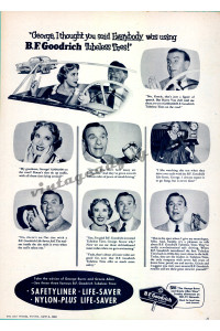 George Burns and Gracie Allen for B.F. Goodrich Tires, 1955 Ad