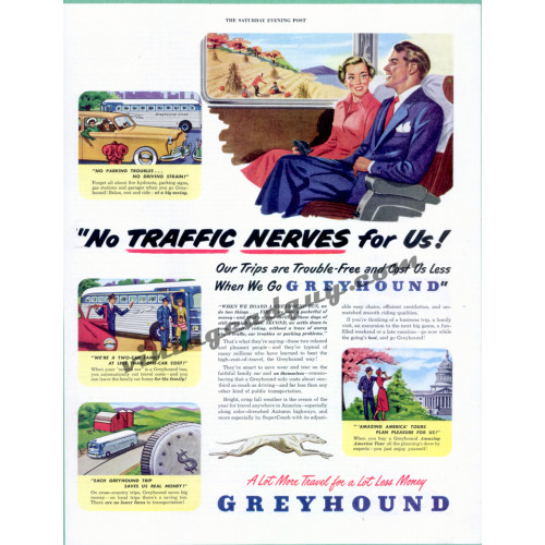 Greyhound Bus Lines, 1949 Ad
