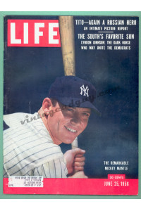 Complete Life Magazine, June 25, 1956, Mickey Mantle
