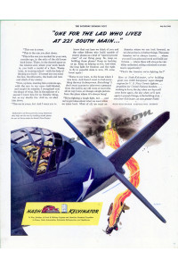 Nash Kelvinator Corporation, 1943 Magazine Ad, Art by Fred Ludekens