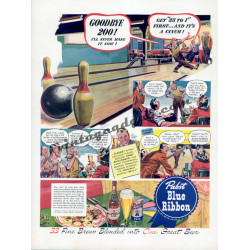 Pabst Blue Ribbon Beer, 1942 magazine ad