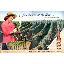 Schlitz Beer, 1946 2-page Ad