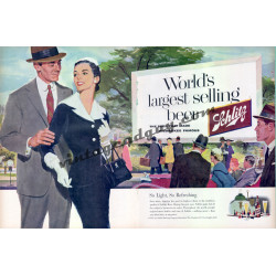 Schlitz Beer, 1956 2-Page Ad