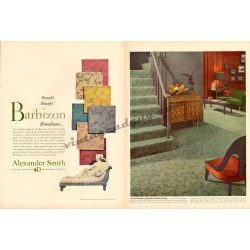 Alexander Smith Carpets, 1950 2-page Ad