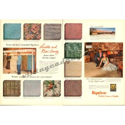 Bigelow Rugs Ad with Lucille Ball and Desi Arnez, 1955