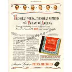 Decca Pageant of America Album, 1947 Ad