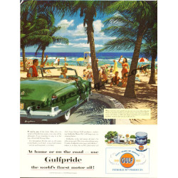 Gulf Oil, 1951 Ad, art by James Bingham