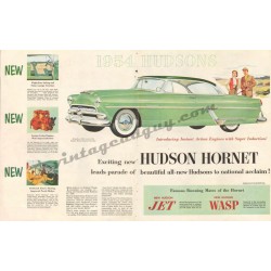 Hudson Hornet Automobile, 1953 2-page Ad