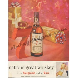 Seagram's Christmas Ad, 1958