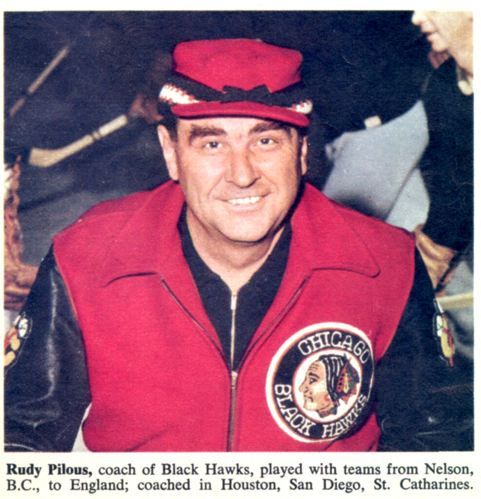 Rudy Pilous,  Coach, Chicago Black Hawks, 1961